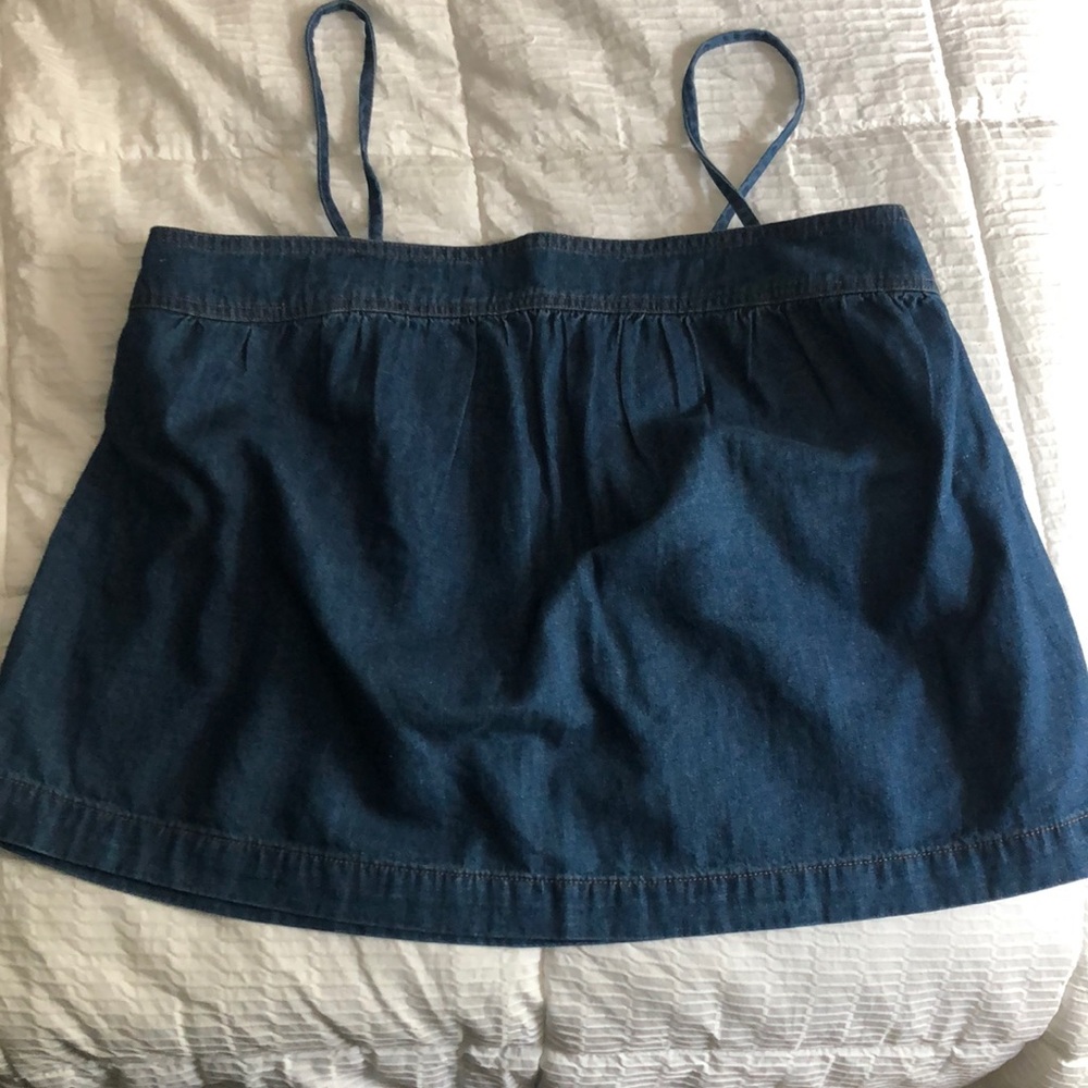 Denim tank/sleeveless top